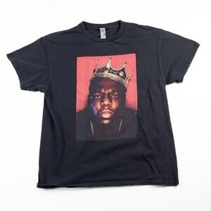 The Notorious B.I.G. Crown Portrait T-Shirt Black Men’s Large Biggie Smalls Rap